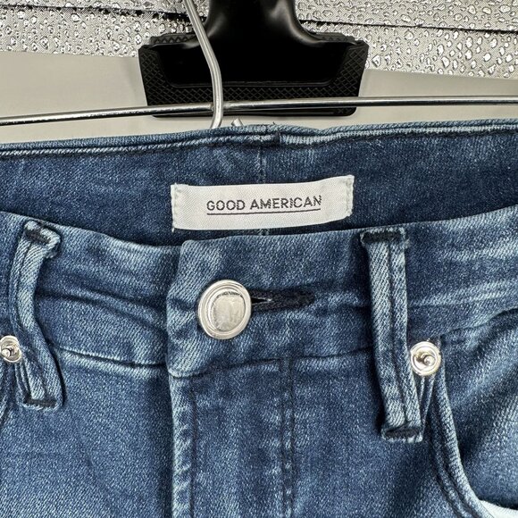 Good‎ American Women's Jeans Good Waist Size 4 / 27 Distressed - Picture 4 of 7